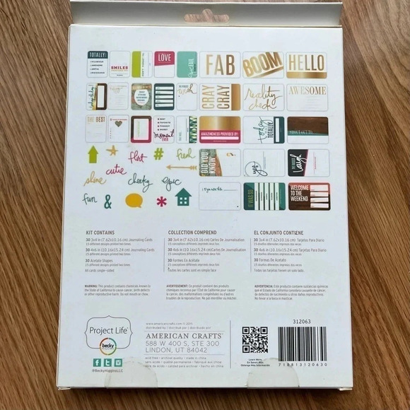 Becky Higgins Card Making Kit NEW Craft Fill In The Blank Project Life - Picture 3 of 5